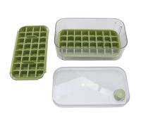 Hamwesh Bac à Glaçons, 64 Grilles, Bacs à Glaçons Double Couche de Grande capacité pour Congélateur, Bac à Empilable à Dégagement Facile avec Couvercle et Poubelle pour Cocktails, café et Whisky