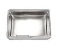 Hamwesh Bac à Litière pour Chat en Acier Inoxydable, Bac à Litière fermé Anti-éclaboussures à Côtés Hauts avec Cuillère et Couvercle pour Chats d'intérieur et Petits Animaux de Compagnie (S Gris)