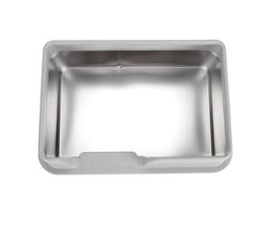 Hamwesh Bac à Litière pour Chat en Acier Inoxydable, Bac à Litière fermé Anti-éclaboussures à Côtés Hauts avec Cuillère et Couvercle pour Chats d'intérieur et Petits Animaux de Compagnie (S Gris)