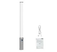 Hamwesh Baguette Lumineuse Vidéo LED RVB, Bâton d'éclairage de Photographie avec écran LCD, 2500 K-9900 K, intensité Variable CRI95 + 124 LED, Batterie Rechargeable 3000 MAh, 20 Scènes pour Filmer Un