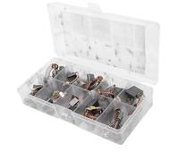 Hamwesh Balais de Charbon pour Moteur électrique, 40 Pièces, 10 Tailles Assorties, Restaure les Performances du Moteur, Ensemble de Balais de Charbon en Cuivre Graphite avec Boîte de Rangement