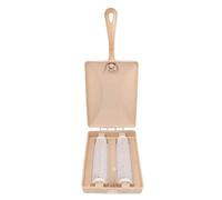Hamwesh Balayeuse Manuelle pour Tapis, Balayeuse à Double Système de Rotation Non électrique, Balai en CRIN de Cheval avec 2 Brosses de Coin et Couvercle Facile à Nettoyer pour Poils d'animaux,