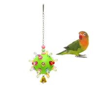 Hamwesh Balles à Mâcher pour Oiseaux avec Compartiments à Collations | Plastique Anti-morsure, Engagement de Recherche de Nourriture, Fixation de Crochet de Cage, Coupe de Bec, pour Conure de