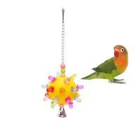 Hamwesh Balles à Mâcher pour Oiseaux avec Compartiments à Collations | Plastique Anti-morsure, Engagement de Recherche de Nourriture, Fixation de Crochet de Cage, Coupe de Bec, pour Conure de