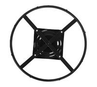 Hamwesh Base D'anneau Pivotant Inclinable Robuste, Pièce de Rechange de canapé de Chaise en Fer Enduit Noir de 60 Cm à 360 Degrés avec Plaque de 24,5 Cm, pour Chaises Circulaires,