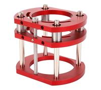Hamwesh Base de Levage de Routeur, Hauteur de Serrage à 4 Mâchoires Réglable pour Machine de Découpage de 64 à 66 Mm, Système de Levage de Table de Routeur en Aluminium avec Poignée pour le Travail