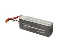 Hamwesh Batterie d'hélicoptère RC, 14,8 V 5000 MAh, 25 Minutes de Temps de Vol, Protection Contre Les Surcharges, Batterie Lipo, Lipo 3S avec Protection Contre Les Courts-Circuits pour Télécommande
