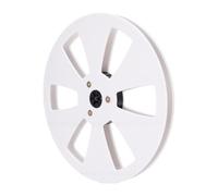 Hamwesh Bobine de Ruban Vide 7 Pouces 1/4 avec Entretoises (noir blanc) | Bobines de Bande Vides Compatibles avec les Enregistreurs Studer, , , Bobine de Prise en Plastique Vintage