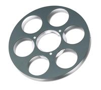 Hamwesh Bobine de Ruban Vide, Bobine en Alliage d'aluminium à 6 Trous Résistante à l'air avec Résistance à l'érosion pour le Remplacement du Magnétophone Miniature NAGRA (GREEN)