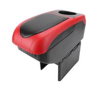 Hamwesh Boîte d'accoudoir de Voiture, Organisateur Universel de Console Centrale de Voiture à Double Couche avec 6 Ports de Chargement USB, Rangement en Cuir PU à Longueur Réglable pour Voitures de