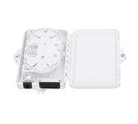 Hamwesh Boîte de Distribution, Boîte de Répartition de Fibre Optique FTTH à 6 Cœurs avec Conception en Couches, Matériau ABS Rabattable à 180 Degrés pour Intérieur et Extérieur