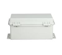 Hamwesh Boîte de Jonction, Boîtier électrique en Plastique ABS étanche IP66 avec Loquet en Acier Inoxydable 304 et Couvercle à Charnière, pour Projets électriques Extérieurs, Contrôle de Pompe et