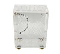Hamwesh Boîtier Mini ITX, 4,3 L, Panneau Acrylique Transparent, | Châssis à petit facteur de forme, panneau avant en , coussinets de pied rembourrés, alimentation FLEX 1U, SSD 2,5 pouces,