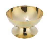 Hamwesh Bol à Dessert sur Pied, Tasse à Glace en Acier Inoxydable avec Finition Dorée et Design Antirouille, Bol à Glacée pour Desserts, Yaourt, Salade, Pudding et Décorations de Fête (court)