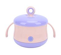 Hamwesh Bol d'alimentation Intelligent pour bébé à Température Constante, Chauffe-plats électrique à Chargement USB 16 W avec Double Paroi Isolée Sous Vide en Acier Inoxydable pour Tout-petits et