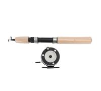Hamwesh Boulette de Pêche et Bobine de Moulinet, Combos de Rotation Ultraléger de 29,5 Pouces pour la Truite Panfisque Perchée Dorée avec Tige en Fibre de Verre et Bobine en Métal