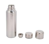 Hamwesh Bouteille d'eau Pure Ti, Flacon de Voyage isolé en Titane de 500 Ml avec Isolation Sous Vide Double Couche, Conception Anti-fuite, Couvercle Léger et aimanté et Passoire à thé pour le (brun