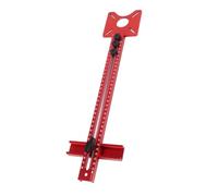 Hamwesh Bouteur de Bruits de Bruits de Moulage, Alliage en Aluminium Forme de Travail du Bois de Forage Guide de Pointeur Guide de Punch avec Tige d'extension pour la Coupe de Coupe
