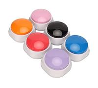 Hamwesh Boutons Parlant pour Chien, Enregistrement de 30 Secondes, Six Couleurs, Boutons Enregistrables en Matériau ABS, de Communication pour Animaux de Compagnie, Faciles à Utiliser pour Le