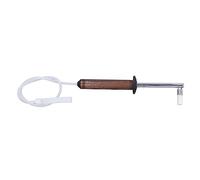 Hamwesh Brosse pour Machine à Expresso, Tête de Brosse en Nylon Amovible, Manche en Noyer Résistant à la Chaleur, Dissipation Rapide de la Chaleur, de Barista à café, Nettoyeur Vapeur Haute Pression