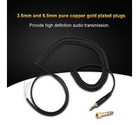 Hamwesh Câble de Bobine pour écouteurs DT 770/990Pro Transmission Haute Définition pour Amateurs de Musique Noir 1 m+ Convient aux Amateurs de Musique