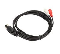 Hamwesh Câble Mâle Din 5 Broches, Cache-fil en PVC de 1,5 M, Plug and Play, pour Lecteur CD Magnétoscope DVD Phono LD, avec Interface Broches pour équipement Stéréo Quad