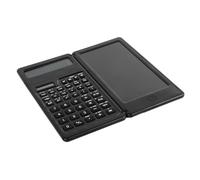 Hamwesh Calculatrice Scientifique avec Bloc-Notes, Ardoise Pliable | Affichage à 2 lignes, alimentation solaire et batterie, tableau d\'écriture, avec stylo, pour bureau, école, collège