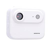 Hamwesh Caméra d'action 1080p, caméra corporelle Portable pour Le Streaming en Direct, de Voyage avec écran Rabattable et Grand Angle de 143 degrés pour Les passionnés (White)