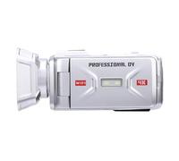 Hamwesh Caméra Vidéo 4K, Résolution 4K, Photos 64 MP, Zoom Numérique 18X, écran Rotatif, Caméscope Numérique avec Interface WiFi USB pour Enregistrement de Croissance, Voyage, Mariage, école (Silver)