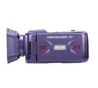Hamwesh Caméra Vidéo 4K, Résolution 4K, Photos 64 MP, Zoom Numérique 18X, écran Rotatif, Caméscope Numérique avec Interface WiFi USB pour Enregistrement de Croissance, Voyage, Mariage, école (Purple)