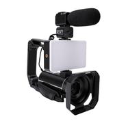Hamwesh Caméscope Caméra Vidéo 8K, Caméscope Vlog WiFi 96MP | Zoom Numérique 18X, Stabilisation Anti-secousse sur 6 Axes, écran Tactile 3 Pouces à 270°, Micro Externe télécommandé,