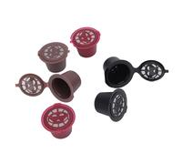 Hamwesh Capsules de café Réutilisables 6 Pièces, Dosettes Rechargeables en Acier Inoxydable, pour compatibilité avec les Machines à café