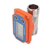 Hamwesh Capteur de Débit d'eau, Haute Précision ± 2% Grand Débit 10-120 L/min Débitmètre Numérique, Débitmètre de Liquide avec Affichage électronique en Acier Inoxydable pour l'irrigation des