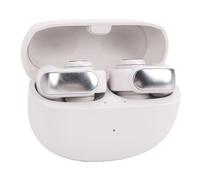 Hamwesh Casque à Clip Bluetooth 5.3 Oreillette IPX5 Étanche (Gray White) | Écouteurs de sport sans fil, ajustement sécurisé pour la course, conception de coussin en silicone pour petites oreilles,