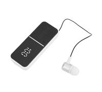 Hamwesh Casque Bluetooth, Casque sans Fil à Une Oreille avec Suppression du Bruit, Batterie 50H, écouteur Stéréo avec Câble Rétractable et Micro sans Fil pour karaoké, Chanteur, église, Mariage