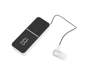 Hamwesh Casque Bluetooth, Casque sans Fil à Une Oreille avec Suppression du Bruit, Batterie 50H, écouteur Stéréo avec Câble Rétractable et Micro sans Fil pour karaoké, Chanteur, église, Mariage