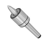 Hamwesh Centre Dynamique pour Tour à Bois et à Métaux, Cône Morse 60 Degrés MT2 Haute Précision 0,01 Mm, Conception à 1 Fente, avec Triple Roulement pour Contre-pointe de Précision de Travail CNC