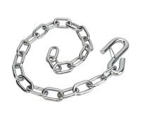 Hamwesh Chaîne de Sécurité de la Remorque 3500 Livres pour Motos Contenants de Vélos Randonnées en VTT avec Crochets Double S et Clips à Ressort pour Corde de Fil de Remorquage RV 77 Cm Longueur