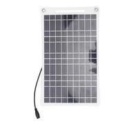 Hamwesh Chargeur de Panneau Solaire, Chargeur Solaire de Batterie à Double épreuve Imperméable Portable Double USB pour la Randonnée en Camping en Plein Air avec une Note IP65 pour la Batterie 12V