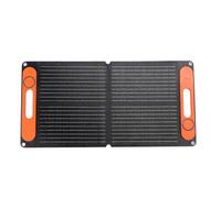 Hamwesh Chargeur d'entretien Solaire, Panneau Solaire étanche 80 W avec Deux Sorties USB et Ports 12 V, Kit de Chargeur d'entretien de Panneau avec Poignée Intégrée pour Automobile, Bateau, (Black)
