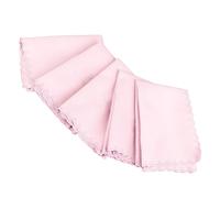 Hamwesh Chiffon de Nettoyage pour Instruments de Musique, 5 Pièces de Grands Chiffons de Nettoyage Réutilisables en Coton, Chiffon de pour Piano avec Bord Non tissé pour Guitare, Violon, Flûte, (PINK)