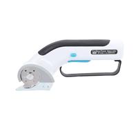 Hamwesh Ciseaux électriques sans Fil, Coupe-carton Rotatif Rechargeable 320 Tr/min, Coupe-boîte électrique avec Lumière LED pour Tapis, Plastique, Cuir, Tissu