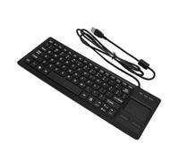 Hamwesh Clavier avec pavé Tactile, Clavier Filaire Plug and Play Résistant à l'eau IP68, USB Mécanique avec pavé Tactile intégré pour Les Environnements Industriels, Services Alimentaires, Marine