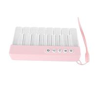 Hamwesh Clavier de Piano Portable, 7 Lumières Colorées Dynamiques, Réglage du Volume, Clavier électronique alimenté par Batterie, Piano de Poche avec Chansons de Démonstration Intégrées pour Enfants,