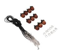 Hamwesh Collier de Gland, Adorable Bois Noir Africain de qualité Supérieure en Forme de Gland, Pendentif en Bois avec Boîte de Rangement Secrète, Fermoir Mousqueton en Fer, Cordon en Nylon pour