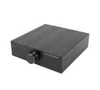 Hamwesh Commutateur, Boîtier de Sélection Stéréo XLR 2 en 1 Sortie, Répartiteur avec Bornes Plaquées Or, Boîtier en Aluminium CNC, pour Lecteur DVD, Ordinateur, Télévision, Tablette