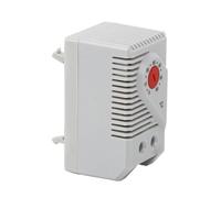 Hamwesh Commutateur de Thermostat, Contrôleur de Température Mécanique Réglable de 0 à 60 C, Régulateur de Température électrique avec Support sur Rail DIN de 35 Mm pour Ventilateur de Filtre de