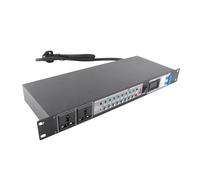 Hamwesh Conditionneur de Séquenceur de Puissance, Contrôleur d'alimentation Numérique à Montage en Rack avec Affichage de la Tension en Temps Réel et Interrupteur de Retard pour Scène de Cinéma