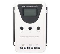 Hamwesh Contrôleur de Charge Solaire, Détection Automatique PWM pour Panneaux Solaires 12 V 24 V 36 48 avec Charge Sûre en 4 étapes et Protection du Système pour Différents Types de Batteries (60A)