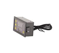Hamwesh Contrôleur de Température, Thermostat Numérique Programmable en Mode Chauffage et Refroidissement avec Sonde étanche pour Système Solaire de Four d'incubateur 12 V 24 V 110 220 Calibrage de